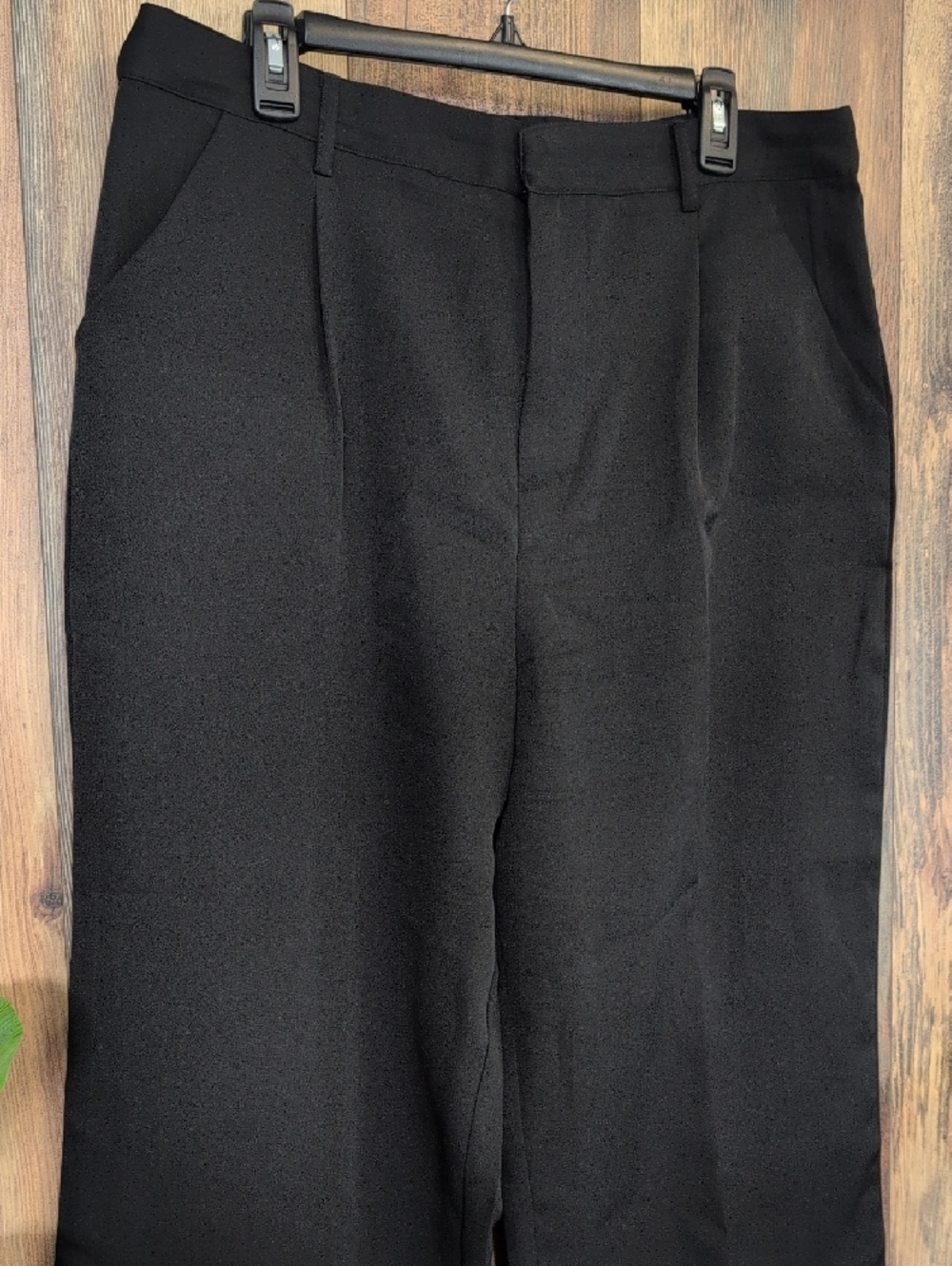Grace & Lace Black Wide Leg Trousers Dress Pants 14 AC117